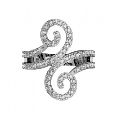 Fancy Diamond Coil Ring